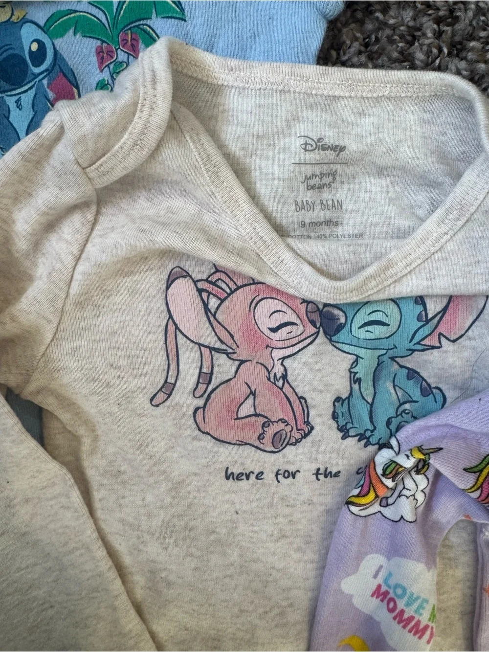 Baby Clothing Bundle Lot Disney Stitch Carter's Old Navy etc, 3M-18M